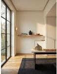 Wandregal Massivholz Baumkante Landhausstil, Akazie 120x26x4 cm