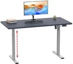VCM Elektrisch H&ouml;henverstellbarer Schreibtisch, 110 x 50 cm, Sitz-Steh-Schreibtisch