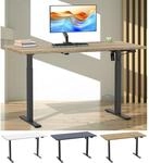 VCM Elektrisch H&ouml;henverstellbarer Schreibtisch, 140 x 80 cm, Sitz-Steh-Schreibtisch,