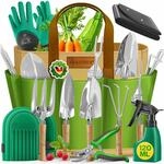 KESSER&reg; Gartenwerkzeug Set 10-teilig mit ergonomischen Holzgriffen inkl.