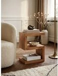 Beistelltisch Massivholz S Cube Landhausstil Design MUMBAI, Akazie 30x44x60 cm
