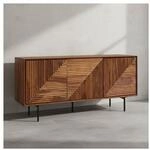 Sideboard &ndash; Massivholz/Metall, 148x72x40&nbsp;cm, 3 T&uuml;ren, modern