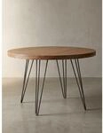 Esszimmertisch &ndash; Rund &Oslash;120x78 cm Massivholz Braun Landhaus