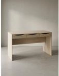 Schreibtisch &ndash; Sonoma Eiche, 120 cm, 3 Schubladen, kompakt, modern