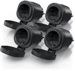 BEARWARE 4x Wifi Outdoor Steckdose 2,4 Ghz WLAN Steuerung per App Smart Life / IP44