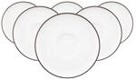 Seltmann Weiden Kombiuntertassen Sento Home Pure Lines &oslash; 16,2 cm 6er Set