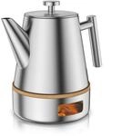 Arendo Teekanne, Edelstahl Isolierkanne mit St&ouml;vchen & Siebeinsatz, 1000ml,