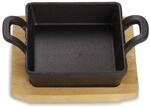 Echtwerk quadratische Servierschale, 12,6 x 18,5 x 3,6 cm