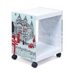 Inter Link Beistelltisch Nachttisch Cube - London-Design