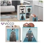 VICCO 2er Set Faltbox 30x30 cm Kinder Faltkiste Aufbewahrungsbox Regalkorb
