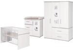 roba Kinderzimmerset 'Moritz', 3-teilig, mit Kinderbett ca. 70 x 140 cm,