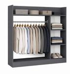 VCM VCM Palosa Kleiderschrank H. 120 x B. 124 x T. 35 cm mit Kleiderstange &