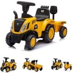 Chipolino Rutschfahrzeug CAT Traktor Musik, Stauraum, Anh&auml;nger, Schaufel, Rechen