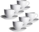 M&auml;ser Kaffeetassen-Set, Porzellan COLOMBIA wei&szlig;