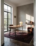 Schreibtisch Massivholz Baumkante mit Trapezgestell, Akazie 120x60x76 cm