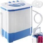 tectake&reg; Mini-Waschmaschine, mit Schleuder, 2 Kammern, sparsamer Verbrauch, 65 x 40