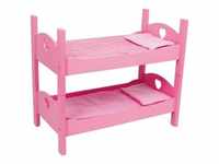 Etagenbett für Puppen, pink
