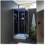 HOME DELUXE Duschkabine mit LED-Beleuchtung WAVE M - 90 x 90 cm