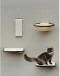 Silvio Design Katzen-Kletterwand 4-teilig beige-braun