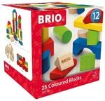 BRIO Spiel Bunte Holzbausteine, 25 Teile