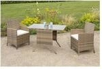 Merxx Balkonset Treviso 5tlg. naturgrau Garten-Set inkl. Sitzkissen