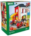 BRIO Spiel Gro&szlig;e Feuerwehr-Station mit Einsatzfahrzeug