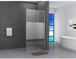 Fa-Bausysteme Walk-In Glas Dusche Teilsatiniert 110 cm