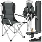 tectake&reg; Campingstuhl, faltbar, gepolstert, geringes Gewicht, 60 x 88 x 110 cm