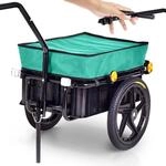 SAMAX Lastenanh&auml;nger / Fahrradanh&auml;nger f&uuml;r 60 Kg / 70 Liter mit Kupplung in...