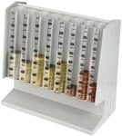 HMF 4700-07 M&uuml;nzsortierer Spardose, Euro, 21 x 19,5 x 10 cm, Lichtgrau