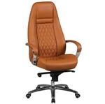 CHILLROI B&uuml;rostuhl Austin Echtleder Caramel Schreibtischstuhl Chefsessel Drehstuhl