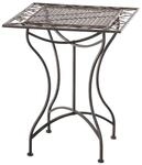 CLP Gartentisch Asina quadratisch 60x60 cm, romantischer Bistrotisch im Jugendstil,