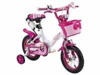 Actionbikes Kinderfahrrad Daisy 12 Zoll, pink, Stützräder, Korb, V-Brake-Bremsen,