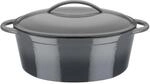 GSW Gusseisen Ovaler Br&auml;ter Grey Shadow 33x25cm, 7,0 L
