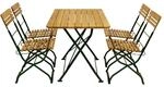 DEGAMO Biergarten - Garnitur M&Uuml;NCHEN 5-teilig (4x Stuhl, 1x Tisch 70x110cm),