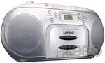 Lenco SCD-420SI Boombox mit CD, Kassette und Kopfh&ouml;reranschluss