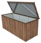 Duramax Metall Ger&auml;tebox Garten Aufbewahrungsbox Kissenbox 770 l, 174 x 73 x 73 cm