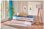 Funktionsbett "Aus eins mach zwei" 90x190 - Weiss