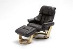 iNNoSeat by MCA + CALGARY Relaxer mit Hocker - versch. Farben - Braun/Natur