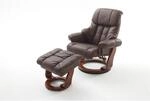 iNNoSeat by MCA + CALGARY Relaxer mit Hocker - versch. Farben - Braun/Walnuss