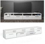 Vicco Lowboard Diego Fernsehschrank Sideboard TV Fernsehtisch Wei&szlig; Hochglanz