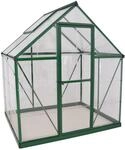 Palram - Canopia Hybrid Gew&auml;chshaus, gr&uuml;n, Seitenw&auml;nde in cm 130x185x209 (LxBxH)
