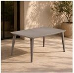 Allibert Lima Tisch Cappuccino - wetterfest, Garten-Esstisch, Outdoor Final Sale