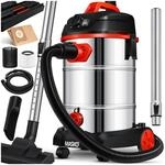 Masko&reg; Industriestaubsauger Staubsauger Nass Trocken Sauger Edelstahl max. 1800W