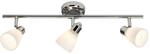 BRILLIANT Lampe Kensington Spotrohr 3flg chrom/wei&szlig; 3x QT14, G9, 28W, geeignet