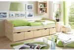 TiCAA Sofabett Maria Massivholz Natur