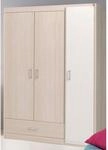 Parisot Kleiderschrank 3-trg. "Charly 20" Akazie-Wei&szlig;