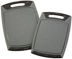 Stoneline Schneidbretter Set 2-teilig, gro&szlig; und klein, 36 x 22 cm und 42 x 25 cm,