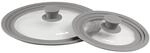 Stoneline Multifunktionaler Glasdeckel, 2-teilig, mit Silikonrand, f&uuml;r 16/18/20 cm