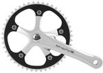 M-Wave 1-fach Kurbelgarnitur Kurbel 44 46 Z&auml;hne 165 mm JIS Vierkant Tretkurbel